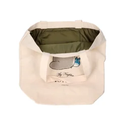 Maison Ghibli Embroidery Canvas Tote Bag Walking Away - My Neighbor Totoro Outlet