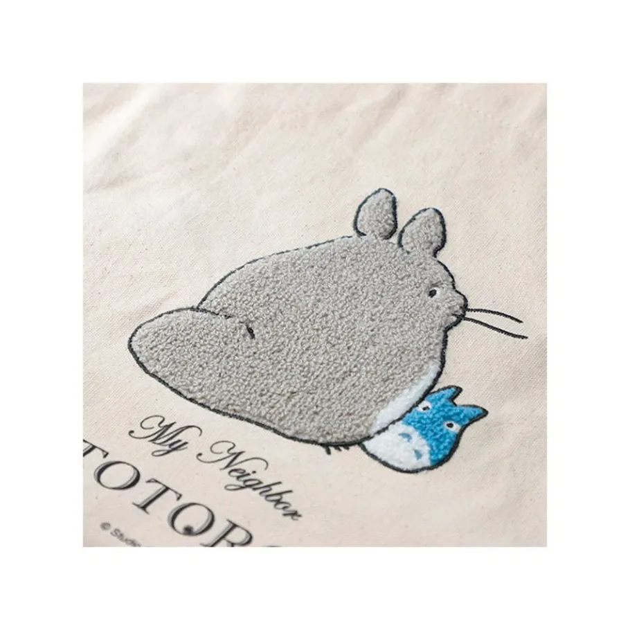Maison Ghibli Embroidery Canvas Tote Bag Walking Away - My Neighbor Totoro Outlet
