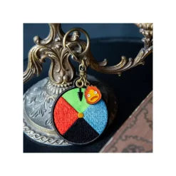 Maison Ghibli Embroidery Keychain Magic Colour Disc - Howl'S Moving Castle