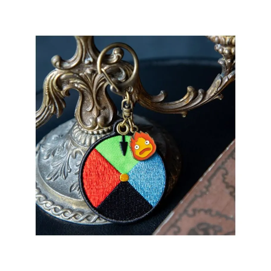 Maison Ghibli Embroidery Keychain Magic Colour Disc - Howl'S Moving Castle