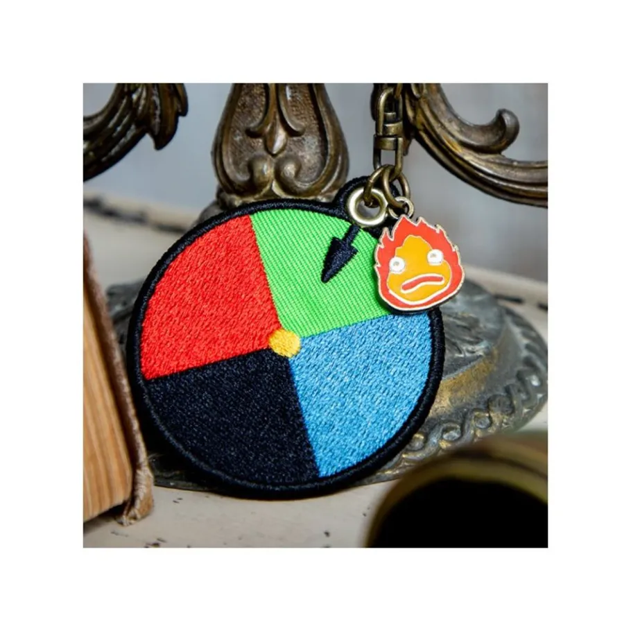 Maison Ghibli Embroidery Keychain Magic Colour Disc - Howl'S Moving Castle