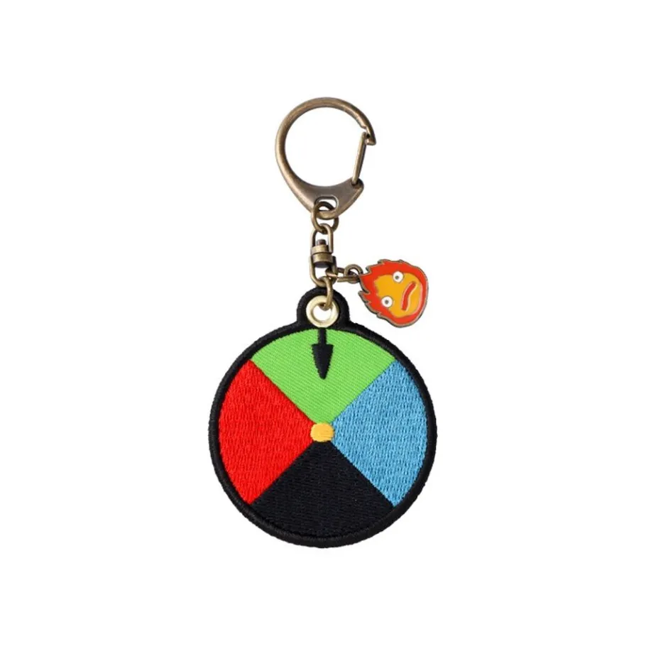 Maison Ghibli Embroidery Keychain Magic Colour Disc - Howl'S Moving Castle