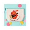 Maison Ghibli Embroidery Pouch Calcifer - Howl'S Moving Castle New