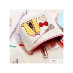 Maison Ghibli Embroidery Pouch Calcifer - Howl'S Moving Castle New