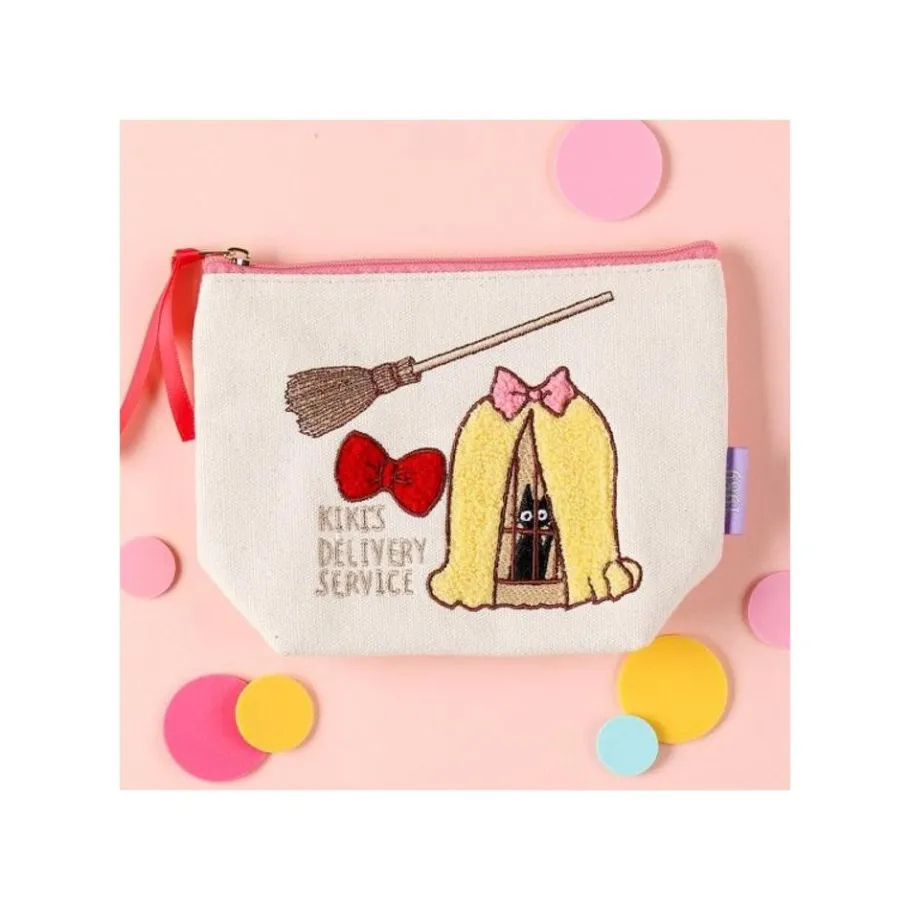 Maison Ghibli Embroidery Pouch Jiji In Cage - Kiki'S Delivery Service Outlet