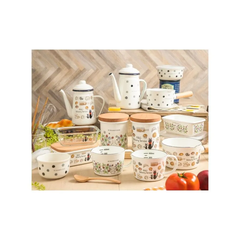 Maison Ghibli Enamel Butter Dish With Wooden Lid Soot Sprites 500Ml - My Neighbor T Online