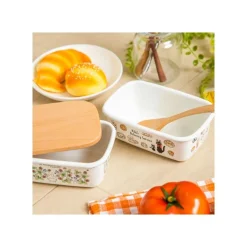Maison Ghibli Enamel Butter Dish With Wooden Lid Soot Sprites 500Ml - My Neighbor T Online