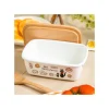 Maison Ghibli Enamel Butter Dish With Wooden Lid Viennese Pastries 500Ml - Kiki'S D Clearance