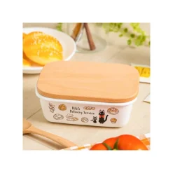 Maison Ghibli Enamel Butter Dish With Wooden Lid Viennese Pastries 500Ml - Kiki'S D Clearance