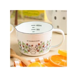 Maison Ghibli Enamel Measuring Cup Soot Sprites 450Ml - My Neighbor Totoro Best