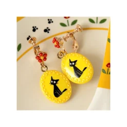 Maison Ghibli Fancy Yellow Earrings With Clips Jiji - Kiki'S Delivery Service Outlet