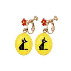 Maison Ghibli Fancy Yellow Earrings With Clips Jiji - Kiki'S Delivery Service Outlet
