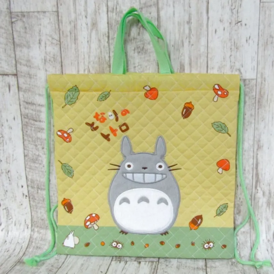 Maison Ghibli Foldable Backpack Totoro Nuts And Mushrooms - My Neighbour Totoro
