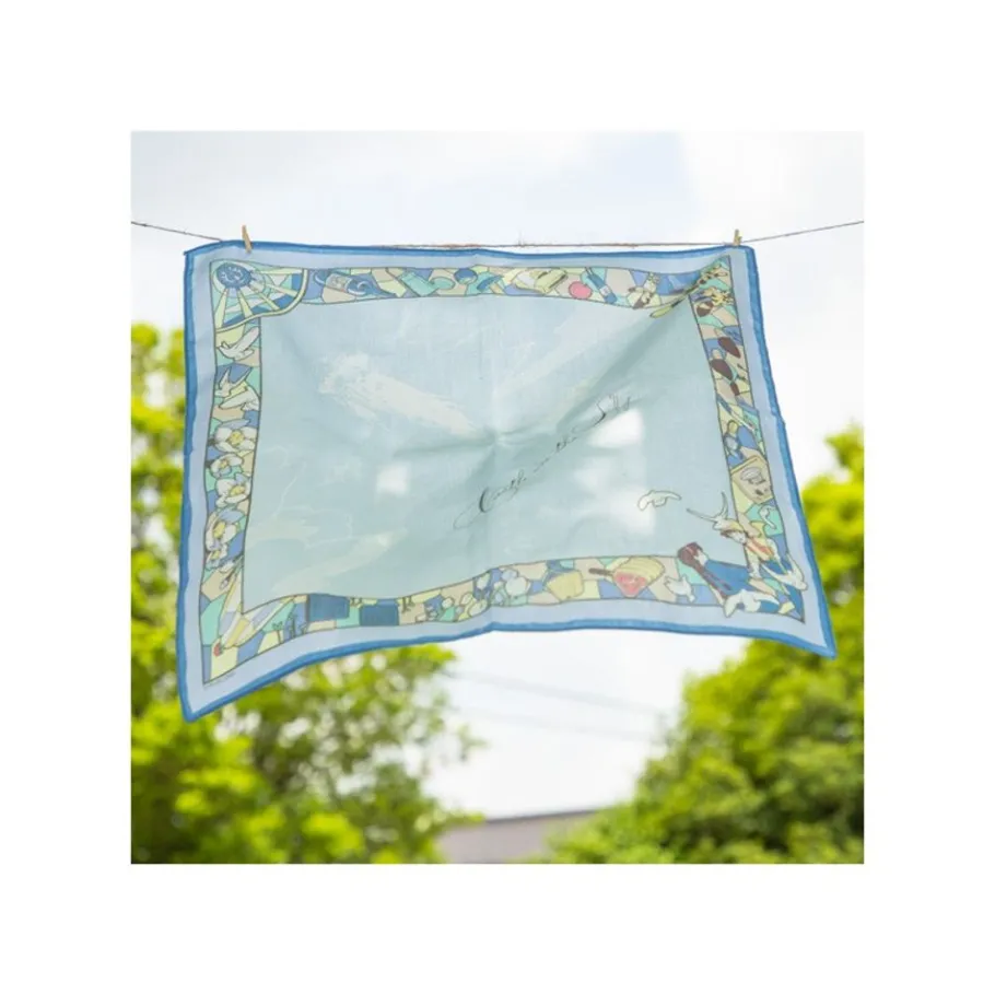 Maison Ghibli Handkerchiefs Blue Wind Path - Castle In The Sky Outlet