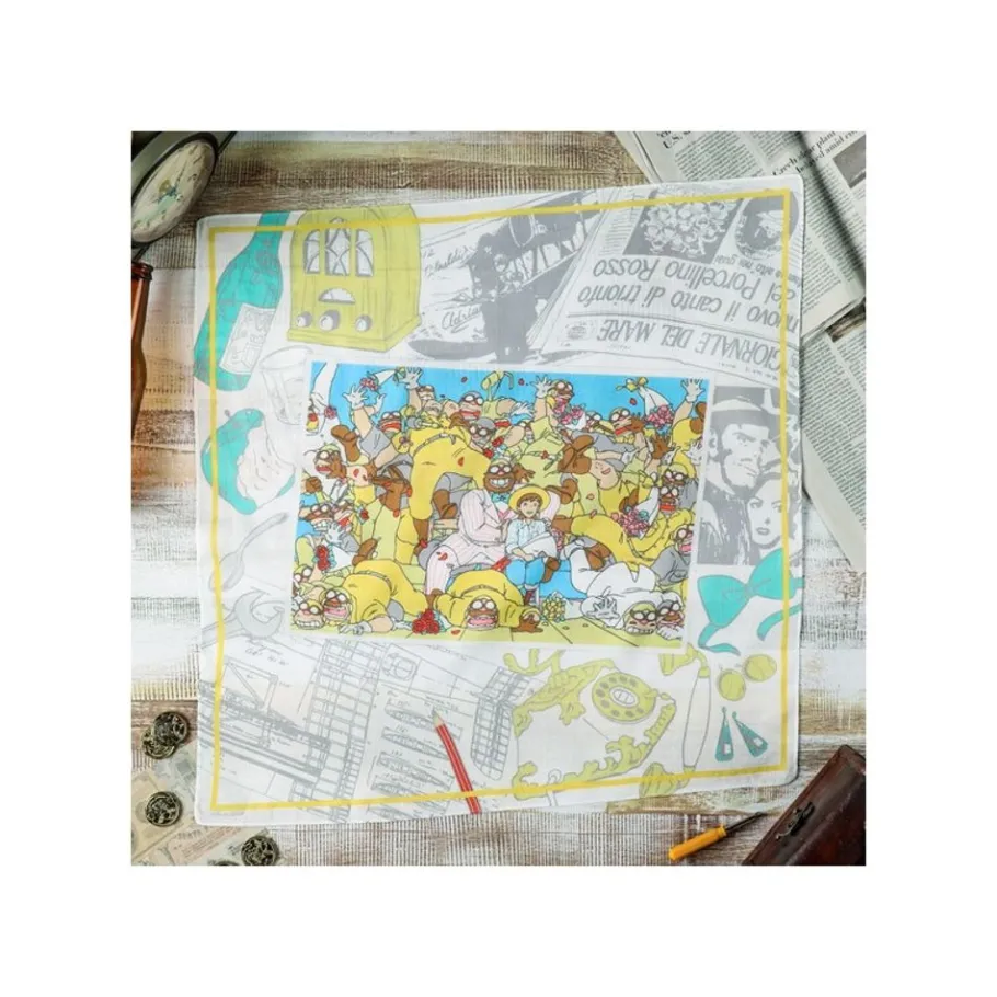 Maison Ghibli Handkerchief Souvenir Photo 53X53Cm - Porco Rosso