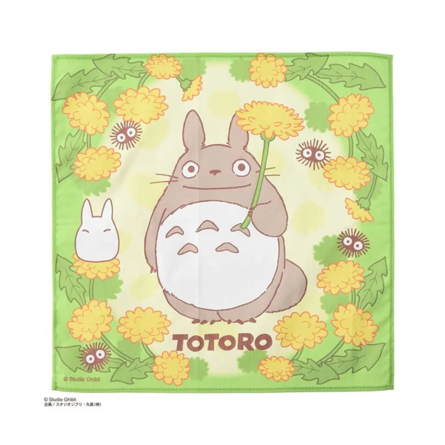 Maison Ghibli Handkerchief Totoro Dandelion 43 X 43 Cm - My Neighbor Totoro Best