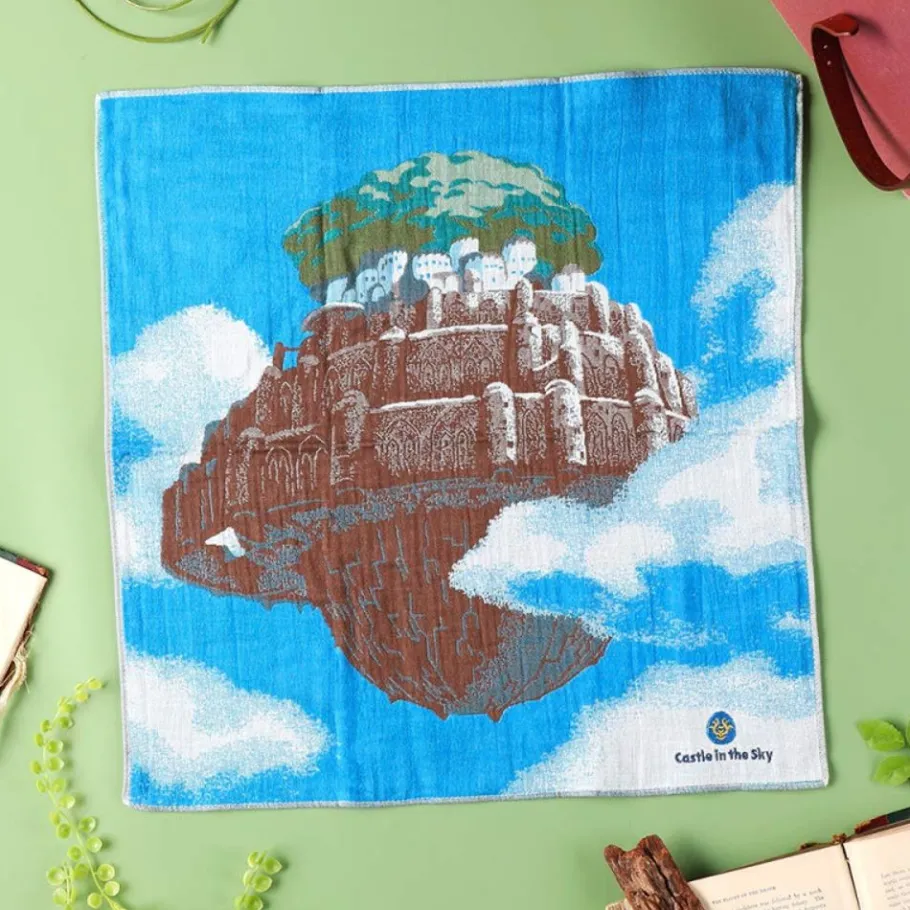 Maison Ghibli Imabari Handkerchief Laputa 40X40 Cm - Castle In The Sky Best