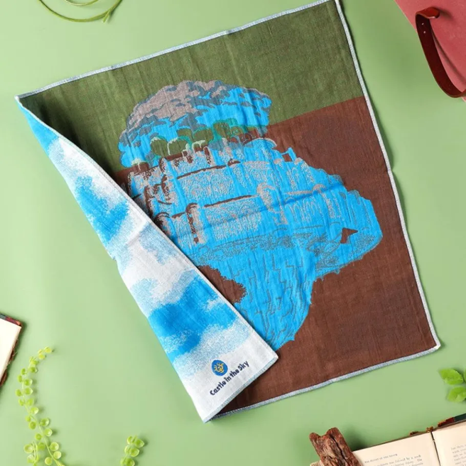 Maison Ghibli Imabari Handkerchief Laputa 40X40 Cm - Castle In The Sky Best