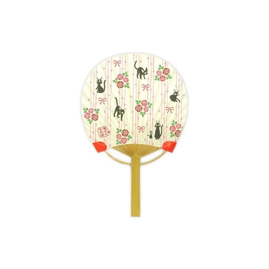 Maison Ghibli Japanese Bamboo Fan Rose Garden - Kiki'S Delivery Service Outlet