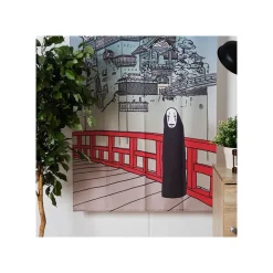 Maison Ghibli Japanese Curtain Aburaya & No Face - Spirited Away Clearance