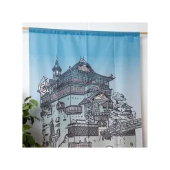 Maison Ghibli Japanese Curtain Aburaya & No Face - Spirited Away Clearance