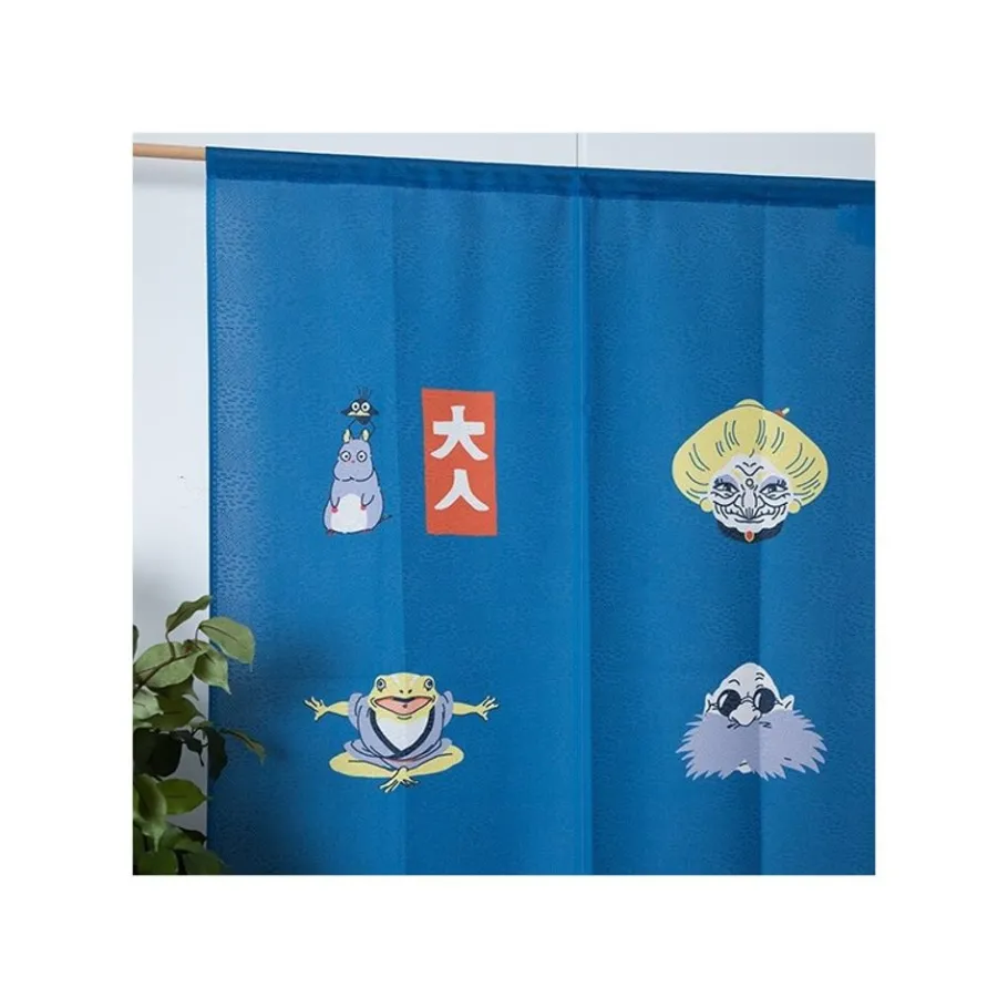 Maison Ghibli Japanese Curtain Kichijo Blue - Spirited Away Hot