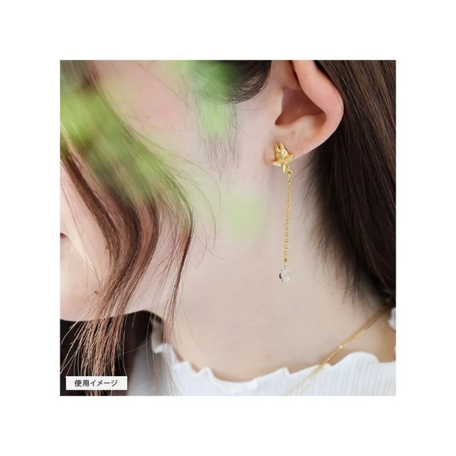 Maison Ghibli Jewel Earring Totoro White Drop - My Neighbor Totoro