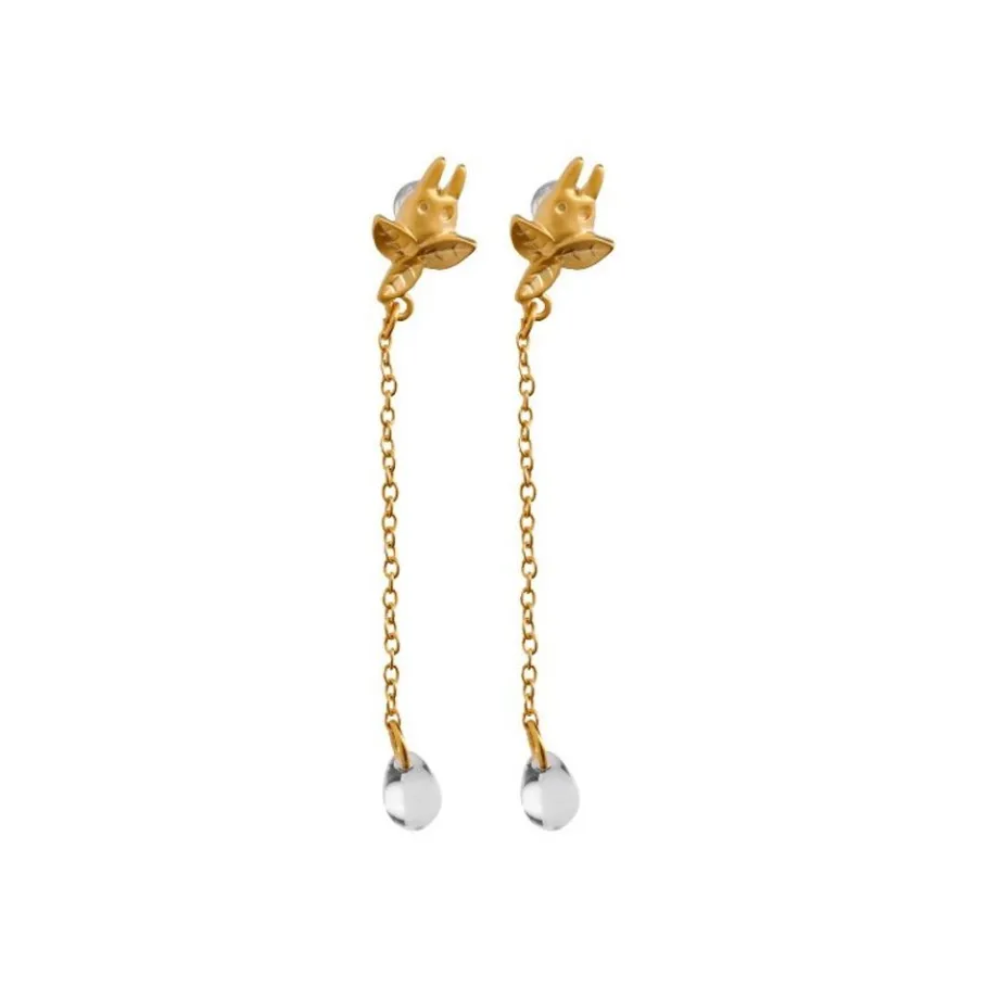 Maison Ghibli Jewel Earring Totoro White Drop - My Neighbor Totoro