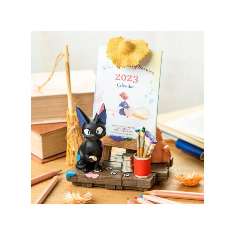 Maison Ghibli Jiji Easel Diorama & Calendar - Kiki'S Delivery Service