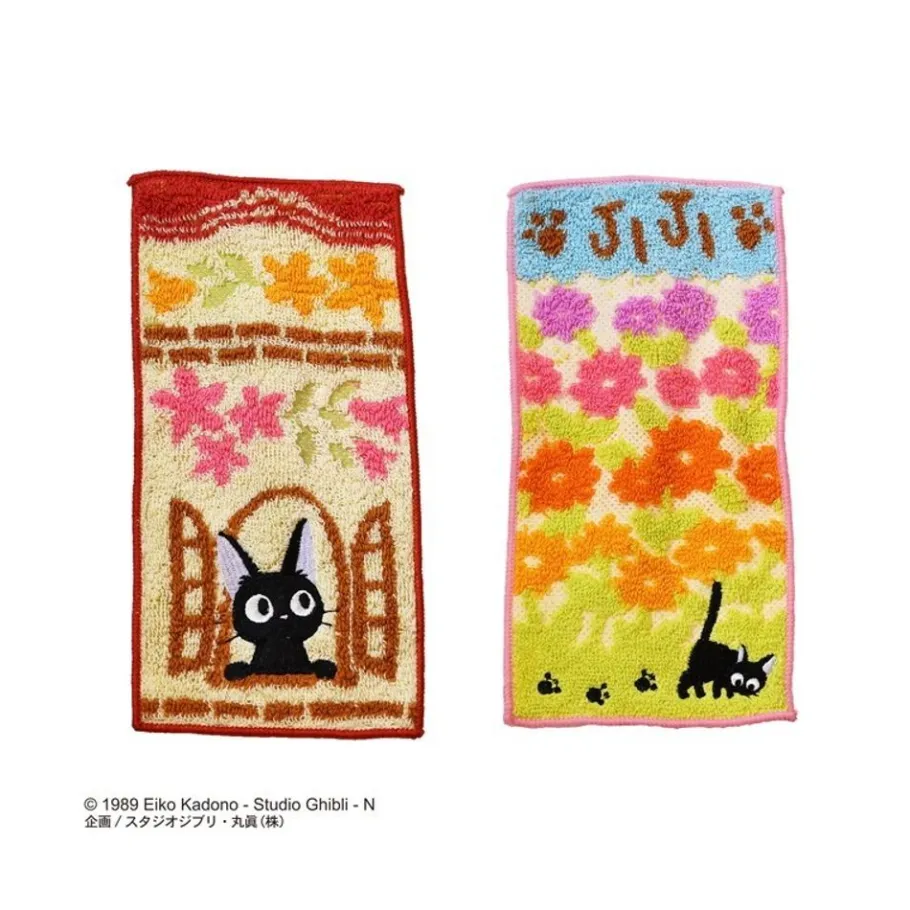 Maison Ghibli Jiji 2 Mini-Towels Pack 20 X 10 Cm - Kiki'S Delivery Service Sale