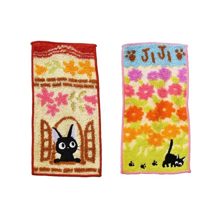 Maison Ghibli Jiji 2 Mini-Towels Pack 20 X 10 Cm - Kiki'S Delivery Service Sale