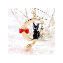 Maison Ghibli Jiji With Moon Necklace - Kiki'S Delivery Service Outlet