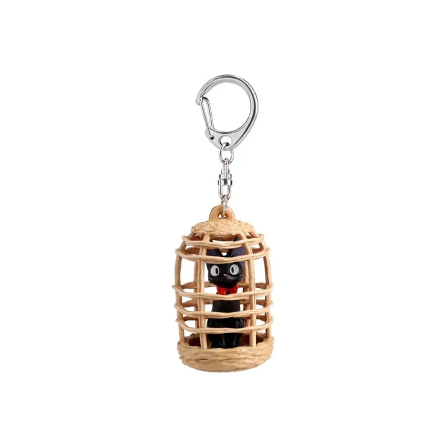 Maison Ghibli Keychain Jiji In Cage - Kiki'S Delivery Service