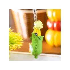 Maison Ghibli Keychain Soot Sprite In Corn With Totoro - My Neighbor Totoro