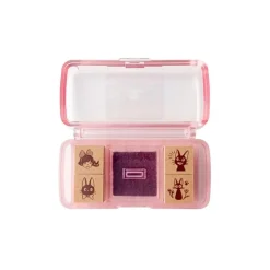 Maison Ghibli Kiki & Jiji Mini Stamp Set Purple - Kiki'S Delivery Service Best
