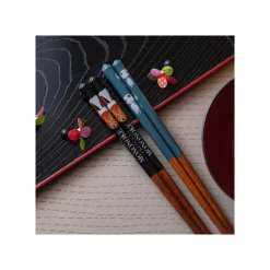 Maison Ghibli Lacquered Chopsticks 21Cm Kodama Dark Blue - Princess Mononoke Sale