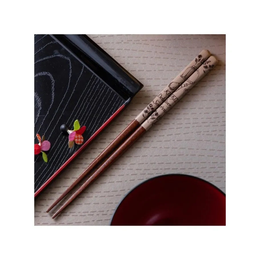 Maison Ghibli Lacquered Chopsticks 21Cm Sketches Brown - Kiki'S Delivery Service Best