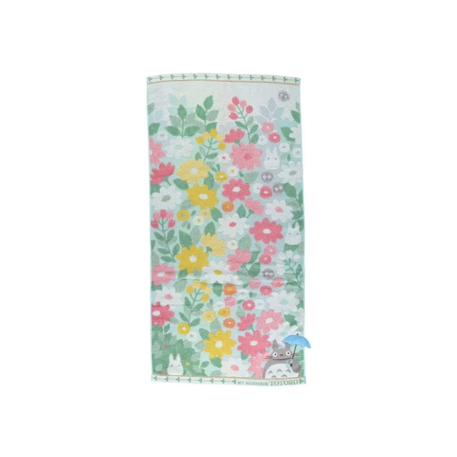Maison Ghibli Large Bath Towel Totoro Flower Fields 60X120 Cm - My Neighbor Totoro Discount