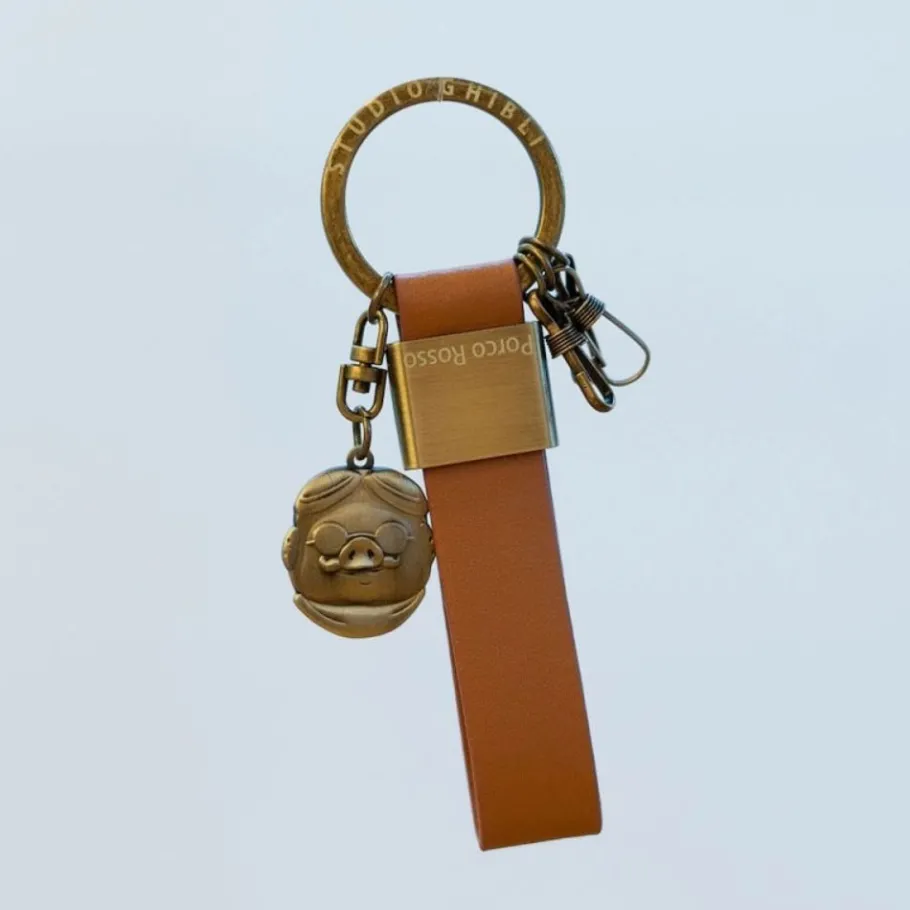 Maison Ghibli Leather Key Chain Marco - Porco Rosso Clearance