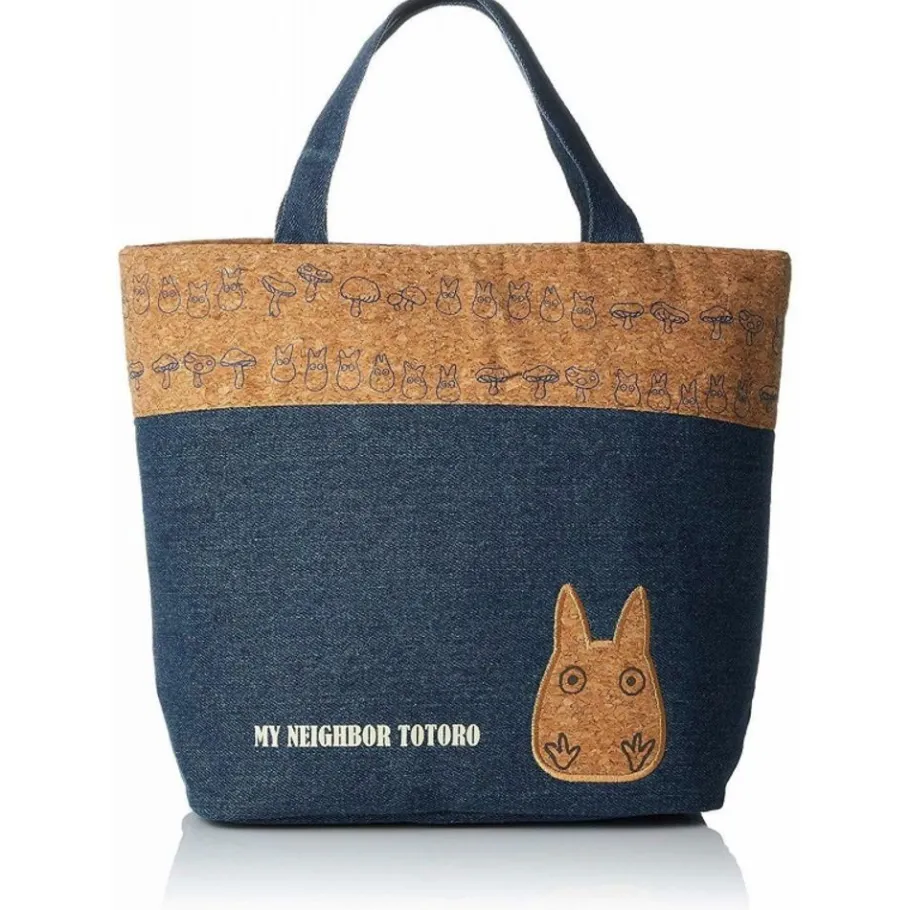 Maison Ghibli Lunch Bag Cork & Denim Style - My Neighbor Totoro Hot