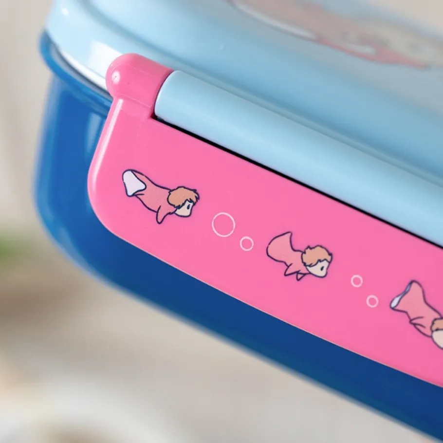 Maison Ghibli Lunch Box 2 Locks Ponyo In The Ocean - Ponyo On The Cliff Best