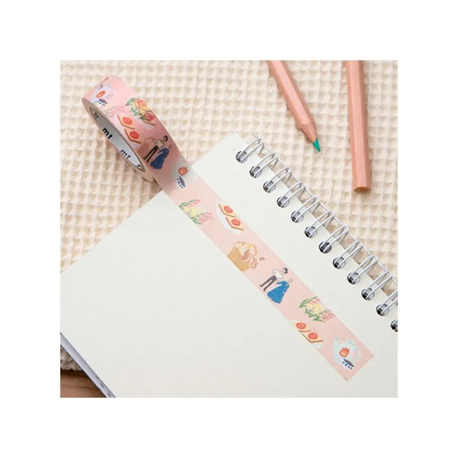 Maison Ghibli Masking Tape Break Time Flowers - Howl'S Moving Castle Best