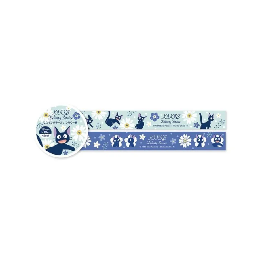 Maison Ghibli Masking Tape Set Kiki Flower Pattren- Kiki'S Delivery Service