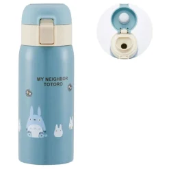 Maison Ghibli Mat Blue Thermos Bottle 350Ml - My Neighbor Totoro Hot
