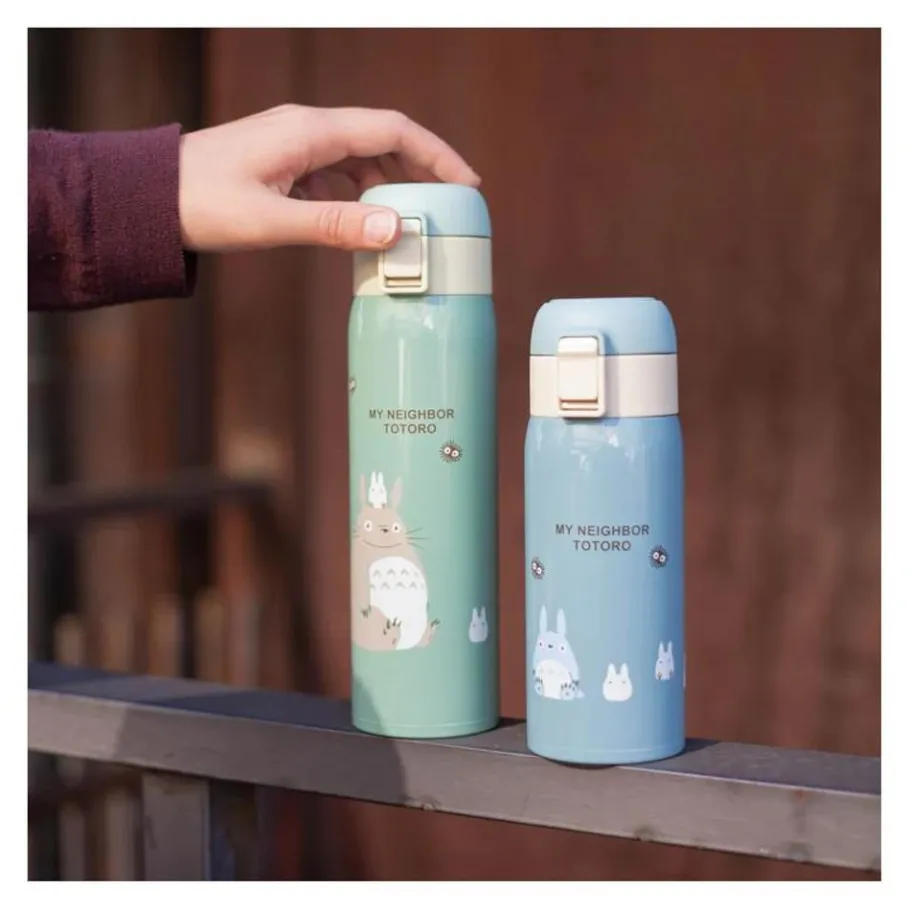 Maison Ghibli Mat Light Green Thermos Bottle 480Ml - My Neighbor Totoro