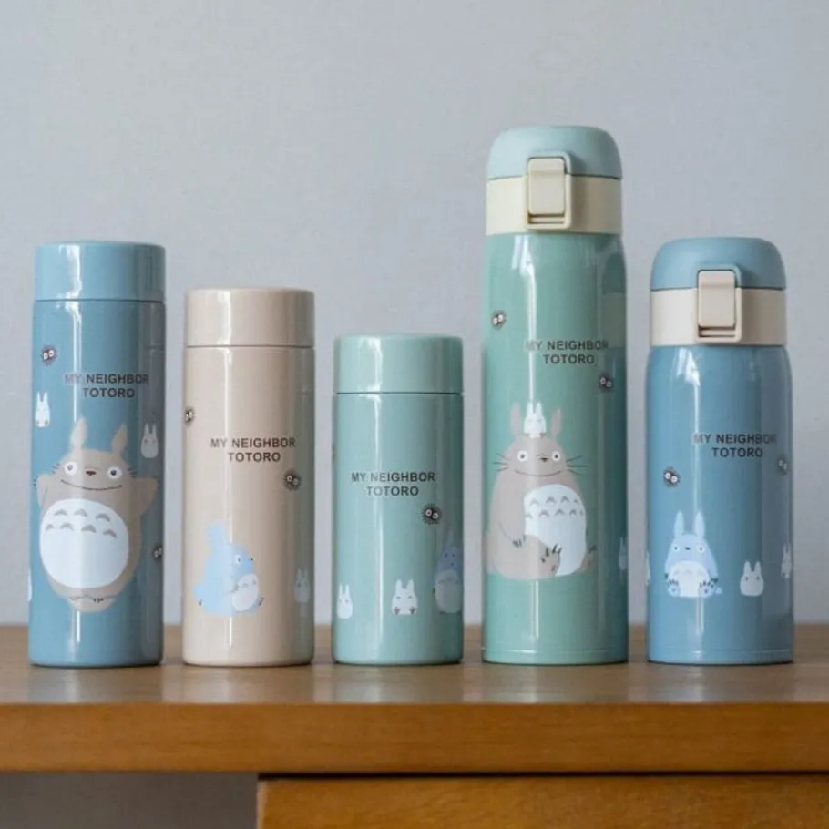 Maison Ghibli Mat Light Green Thermos Bottle 480Ml - My Neighbor Totoro