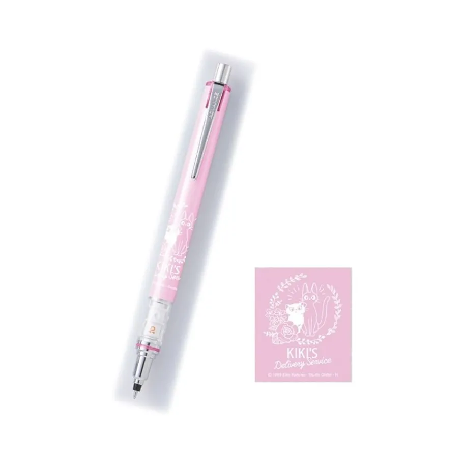 Maison Ghibli Mechanical Pencil Pink Jiji & Lily 0,3Mm - Kiki'S Delivery Service Online
