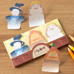Maison Ghibli Memo Set Calcifer, Heen & Navet - Howl'S Moving Castle New
