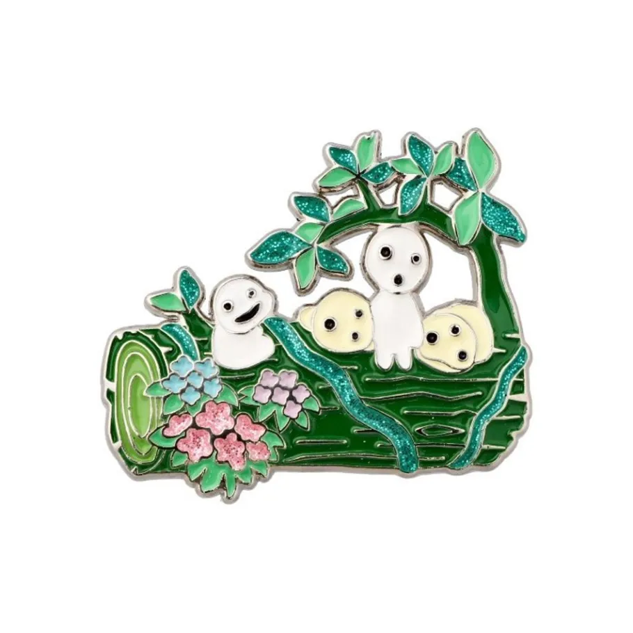 Maison Ghibli Metal Brooch Kodama - Princess Mononoke Clearance