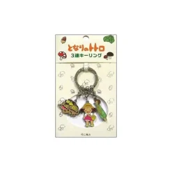 Maison Ghibli Metal Key Chain Catbus 3 Characters - My Neighbor Totoro